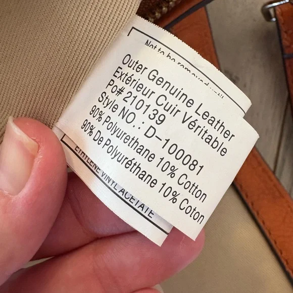 Fossil Orange Leather Crossbody Bag - Picture 6 of 7